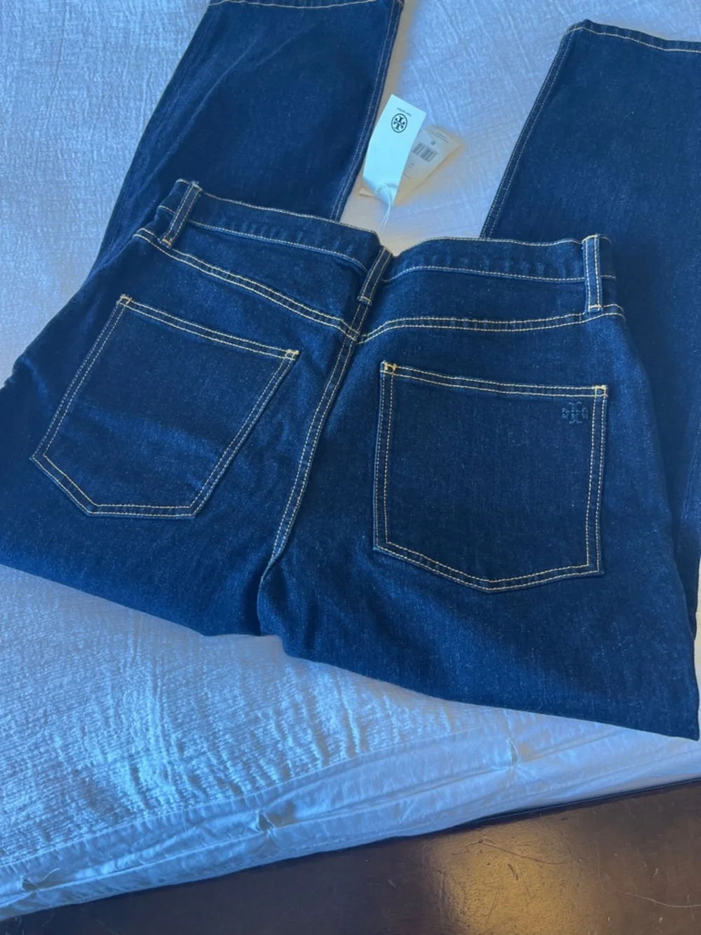Tory Burch Dark Denim Cropped - Picture 4 of 5